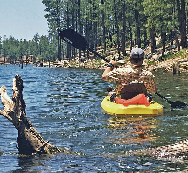 Kayaking Willow Springs Lake, AZ