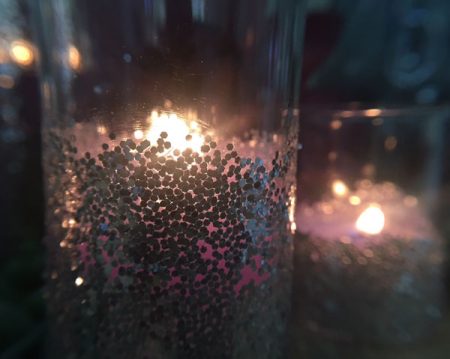DIY Glittered Candle Holders