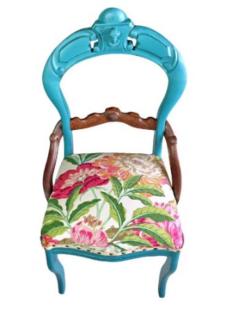 Victorian to Vibrant Transformed Antique Chair