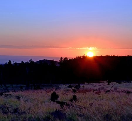sunrise in Flagstaff