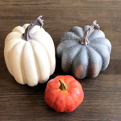 Plain Faux Pumpkins