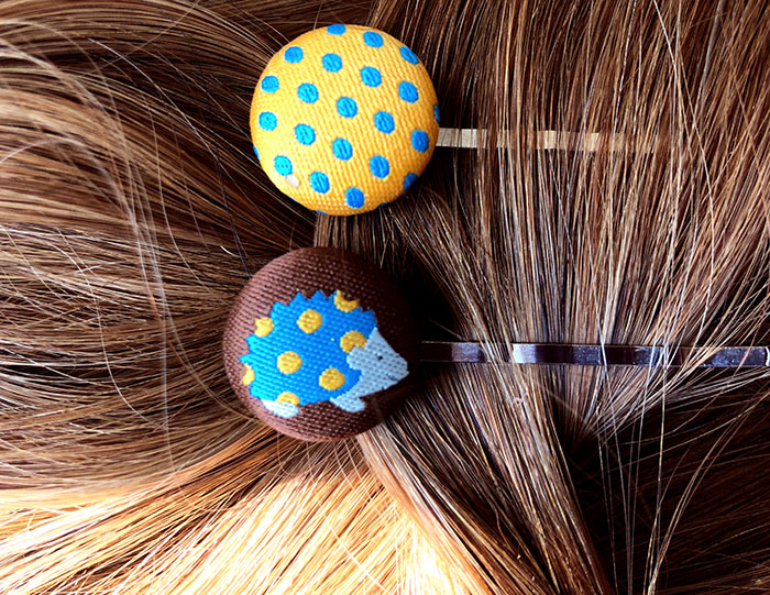 DIY Bobby Pins made from Scrapbooking Brads