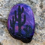 Rock Painting: Sunsets and Silhouettes • A Crafty Composition