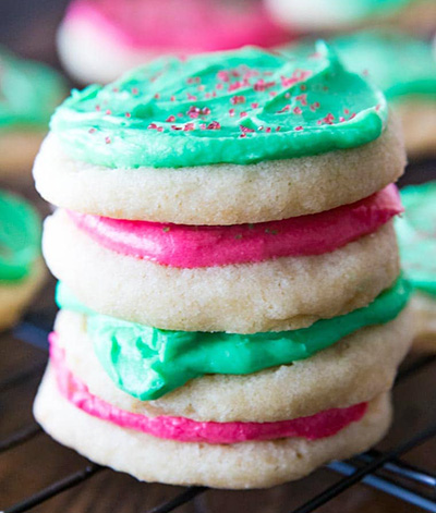 Stack of Christmas Cookies make a great Gift
